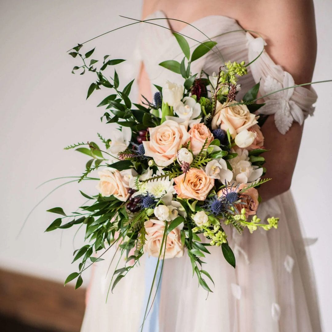 rose bridal bouquet